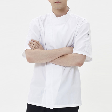 [쉐프앤코] Premium Chef Jacket (Short) - White (이월상품)